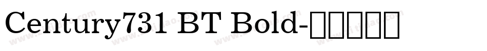 Century731 BT Bold字体转换